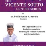 Vicente Sotto Lecture 2024 February