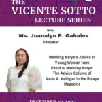 Vicente Sotto Lecture 2023 December